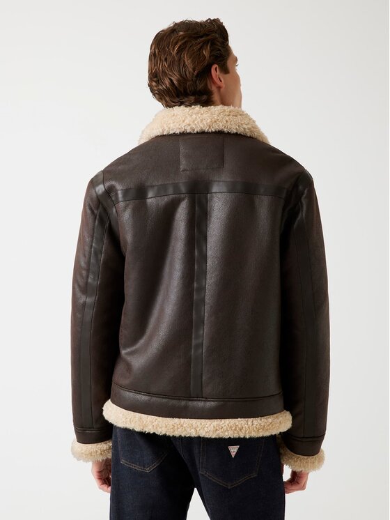 Guess Guess Übergangsjacke 179663 Braun Classic Fit