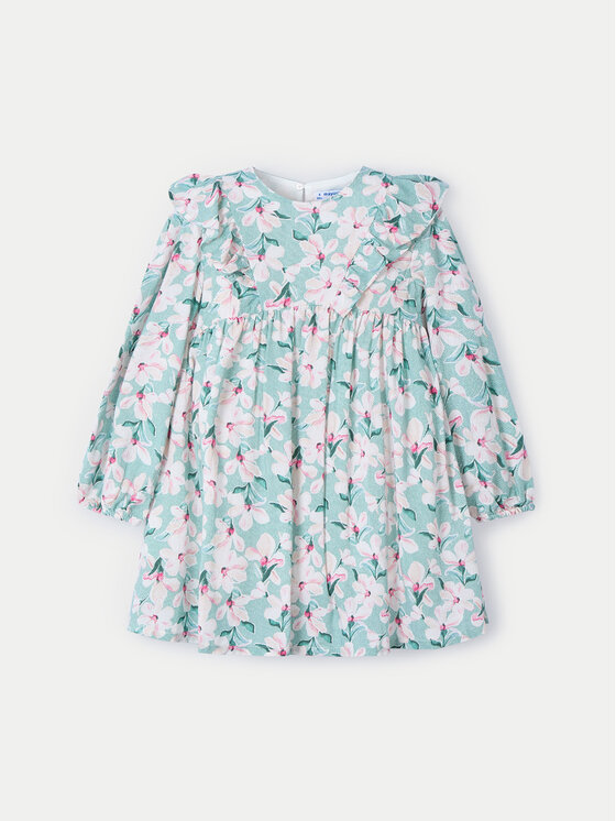 Mayoral Sukienka codzienna 4917 Zielony Regular Fit