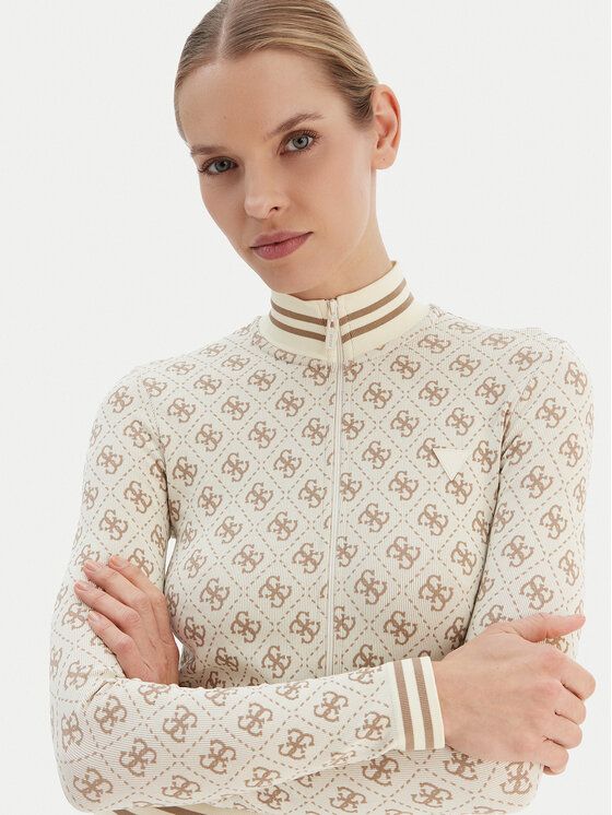 Guess Guess Світшот V5BP08 K2000 Бежевий Slim Fit