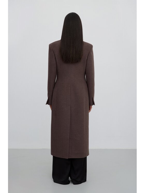 Estro Estro Cappotto ER00118054 Marrone Loose Fit