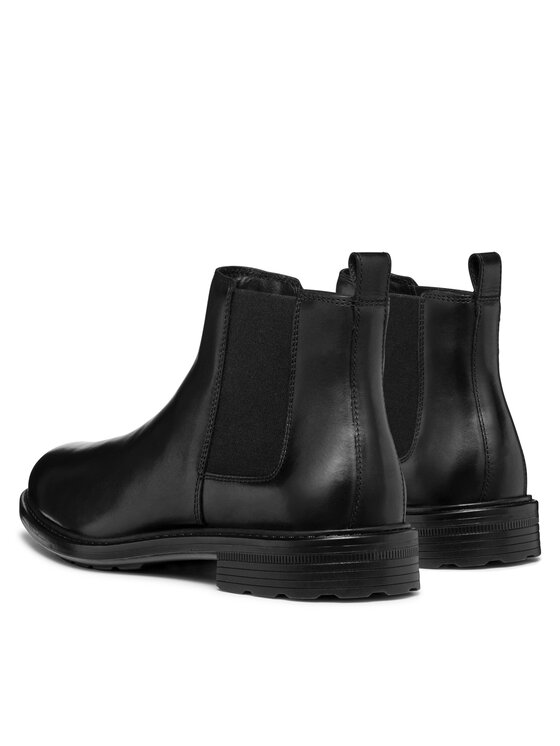 Geox Geox Kotníková obuv s elastickým prvkem U Walk Pleasure U46CGA 00043 C9999 Černá