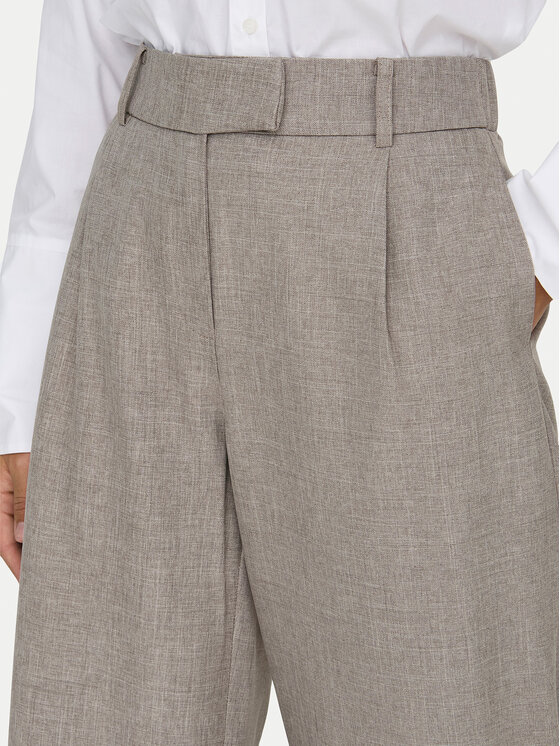 ONLY ONLY Spodnie materiałowe Linda 15336761 Beżowy Straight Fit