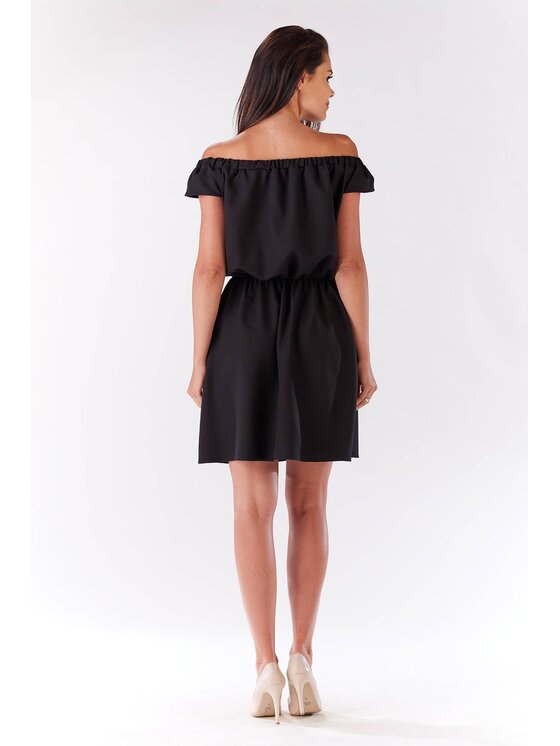 Infinite You Infinite You Sukienka letnia M136 Czarny Basic Fit