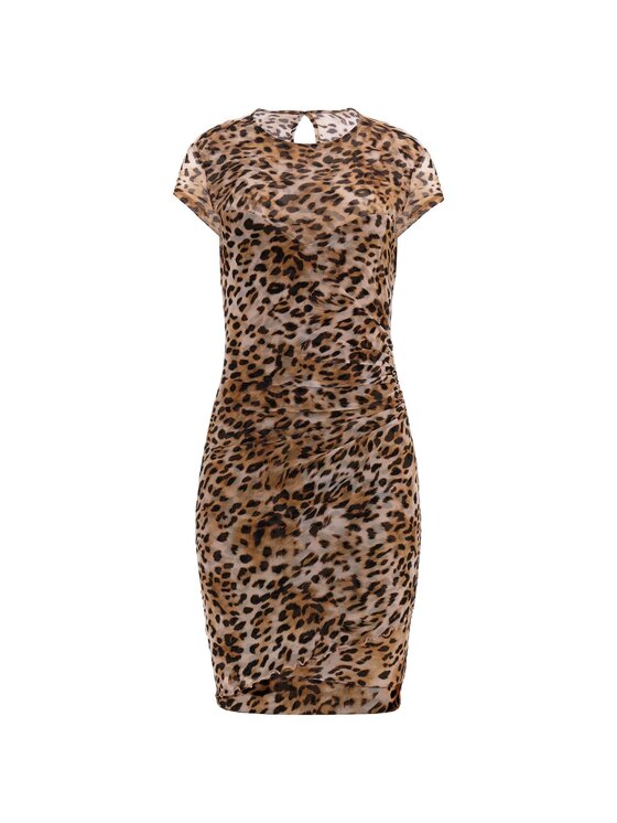 Guess Guess Sukienka 147967 Kolorowy Classic Fit