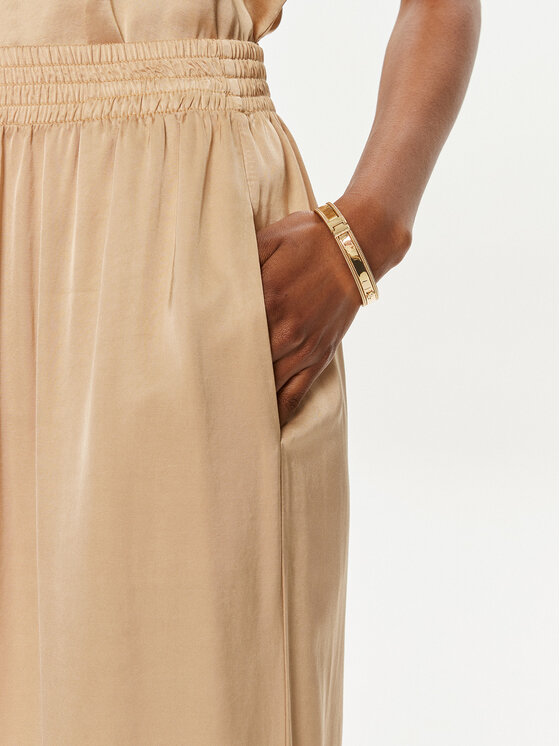 ViCOLO ViCOLO Medžiaginės kelnės TB0034 Smėlio Relaxed Fit