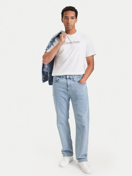 Calvin Klein Calvin Klein Тишърт 30s Logo Graphic LV04LH800G Бял Regular Fit