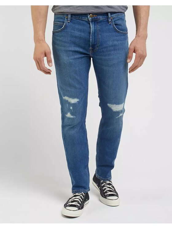 Lee Lee Jeansy RIDER Niebieski Slim Fit