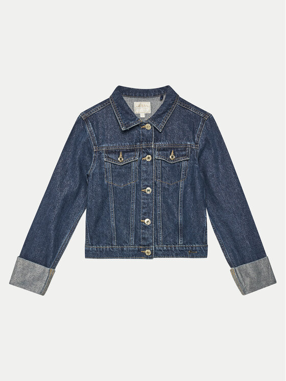 Guess Guess Giacca di jeans J5RL03 D5D90 Blu scuro Regular Fit