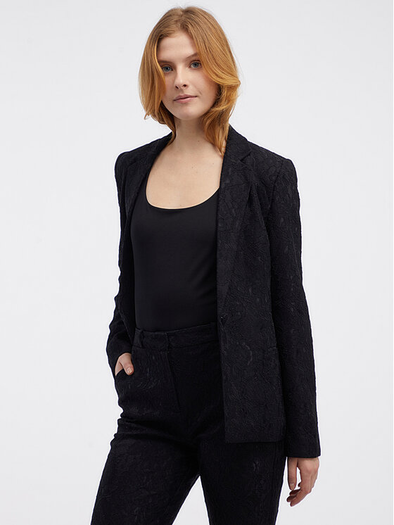 Orsay Orsay Marynarka 480333660000__42 Czarny A-Line Fit