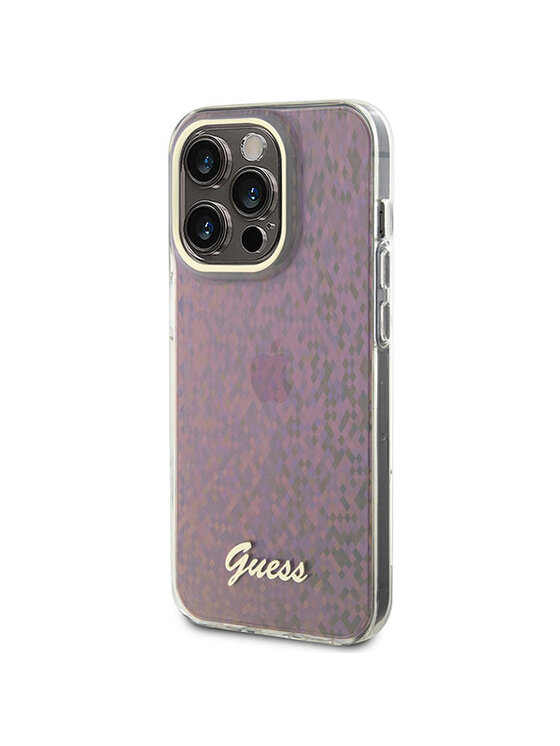 Guess Guess Etui na telefon iPhone 15 Pro Różowy