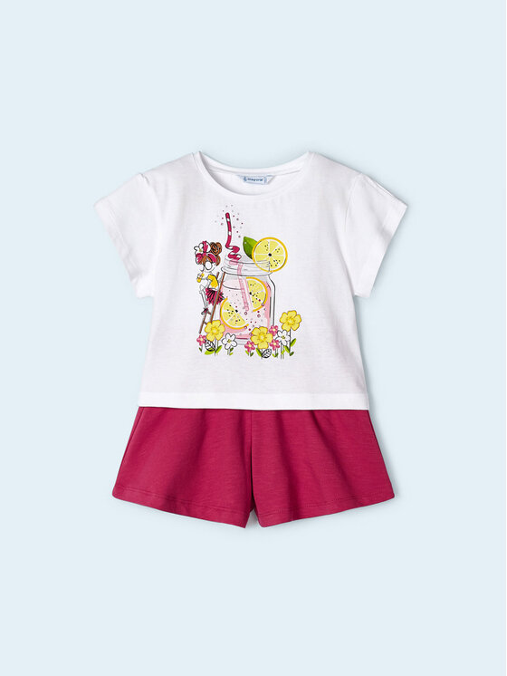 Mayoral Mayoral Set tricou și pantaloni scurți 3213 Colorat Regular Fit