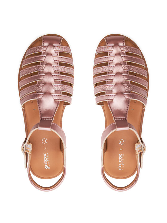 Geox Geox Sandály J Sandal Karly Girl J4535A 0NFQD C8013 S Růžová