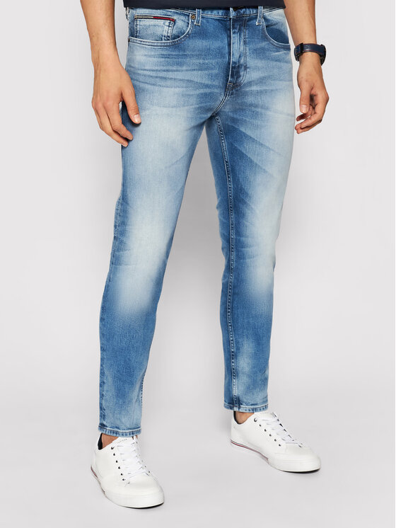 Tommy Jeans Džinsi Austin DM0DM09555 Zils Slim Fit