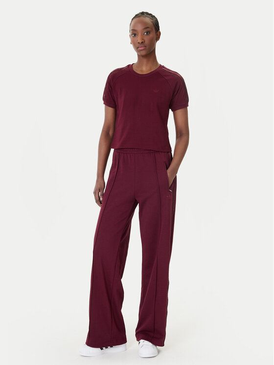 adidas adidas Majica Lace Cali KC6453 Bordo rdeča Regular Fit