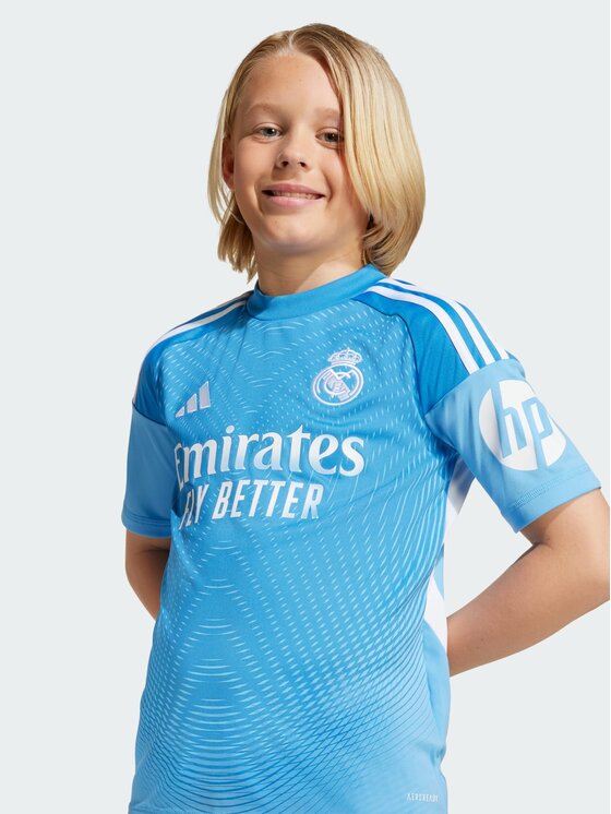 adidas adidas Komplet sportowy Real Madrid 25/26 Home Goalkeeper Youth Kit Niebieski jasny Regular Fit
