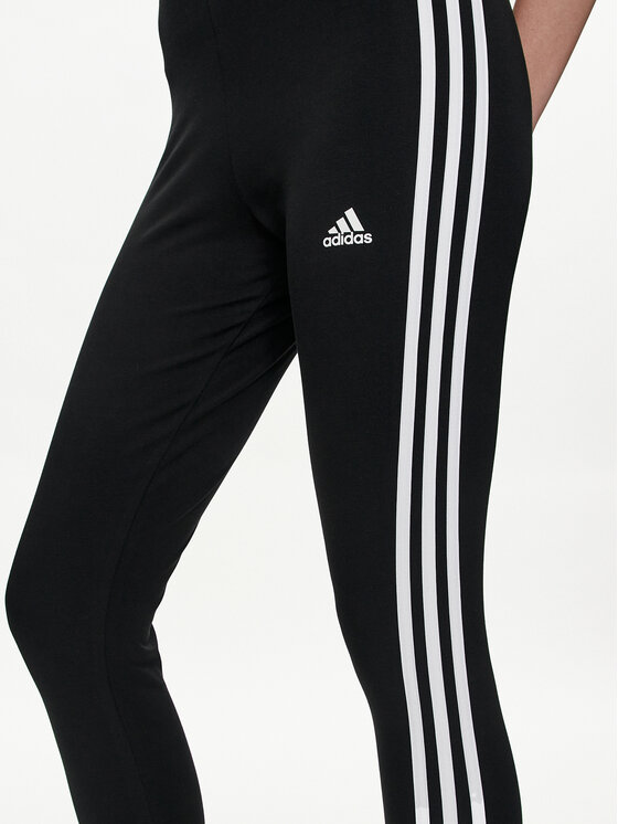 adidas adidas Tamprės Essentials 3-Stripes High-Waisted Single Jersey Leggings IC7151 Juoda