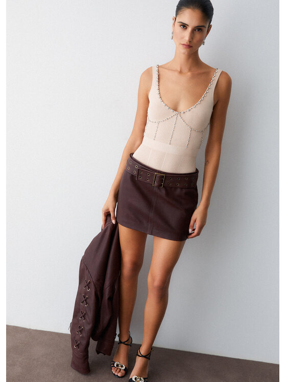 Liu Jo Liu Jo Minigonna PA6002P0412X0744 Marrone Regular Fit