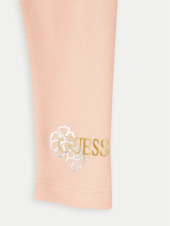 Guess Guess Komplet t-shirt i legginsy A5RG10 KA6W4 Biały Regular Fit