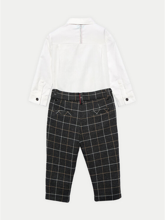 Abel & Lula Abel & Lula Set cămașă și pantaloni din material textil 15704 Colorat Regular Fit