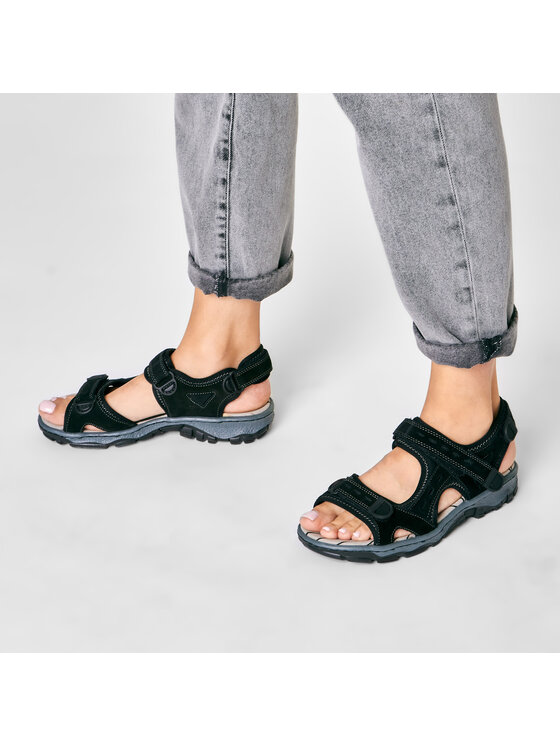 Rieker Sandały 6887201 Czarny Modivo.pl