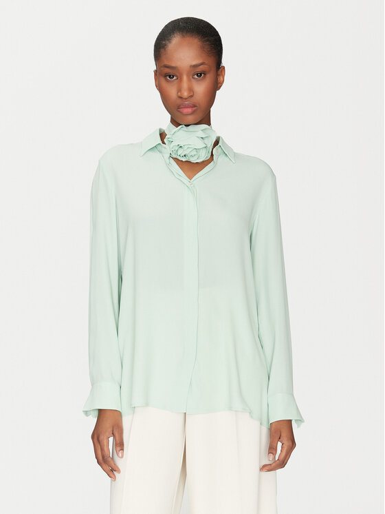 Marella Marella Camicia Inaco 2513111161 Verde Regular Fit