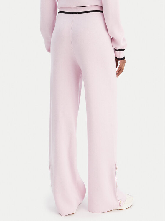 Liu Jo Sport Liu Jo Sport Pletene hlače TF5252 MS59L Roza Relaxed Fit