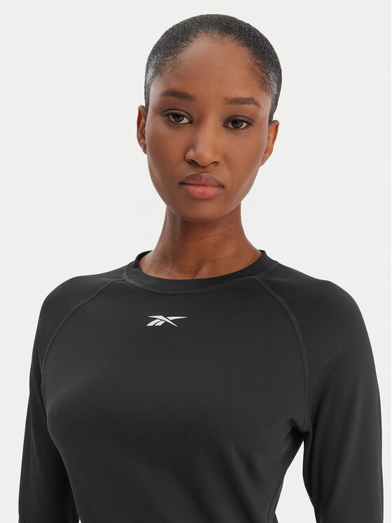 Reebok Reebok Тениска от техническо трико RK25604CCW Черен Slim Fit