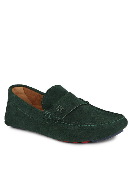 Tommy Hilfiger Tommy Hilfiger Mokassins Th Classic Suede Driver FM0FM05000 Grün