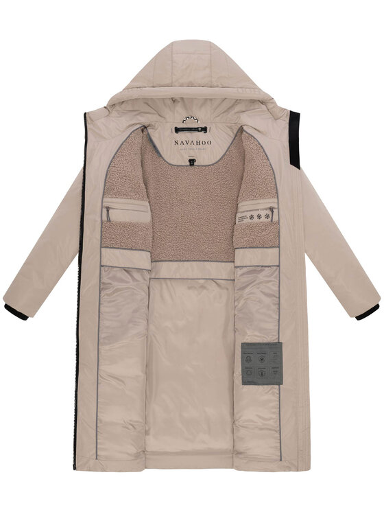 Navahoo Navahoo Kurtka zimowa Herbstnebel Szary Regular Fit