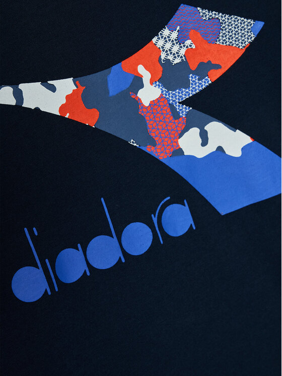 Diadora Diadora T-Shirt Cable 102.176488 Granatowy Regular Fit