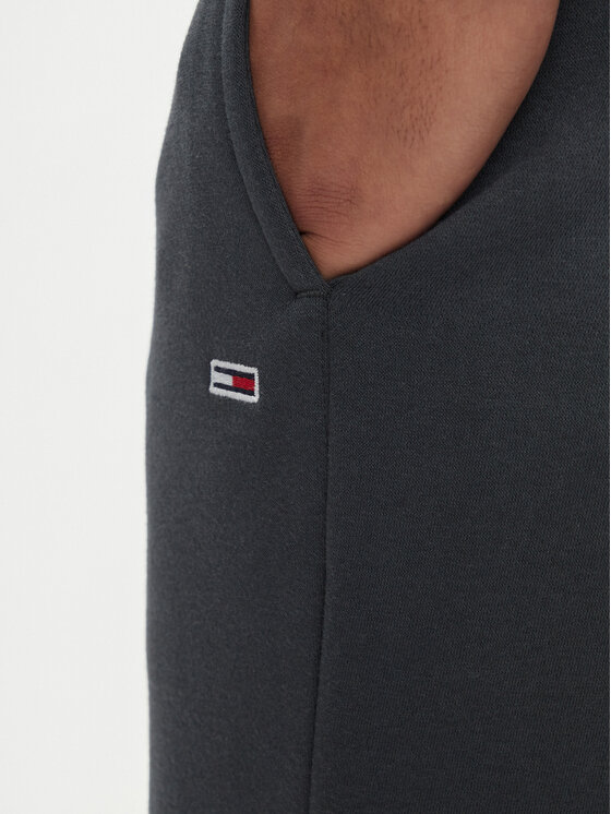 Tommy Jeans Tommy Jeans Spodnji del trenirke Flag DM0DM20473 Siva Slim Fit