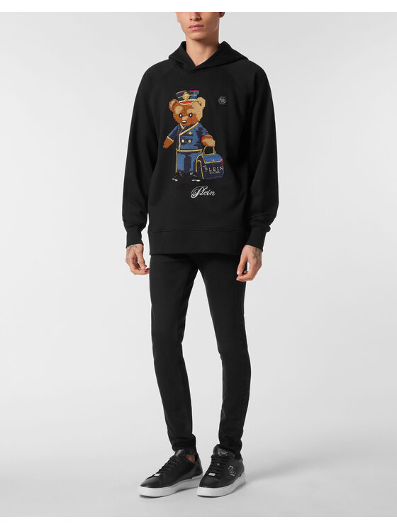 PHILIPP PLEIN PHILIPP PLEIN Bluza 26925 Czarny Regular Fit
