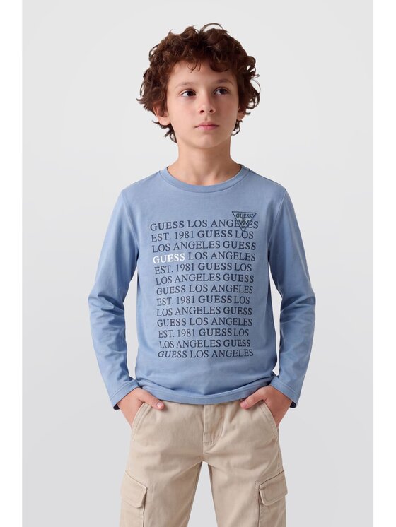Guess Kids Guess Kids T-Shirt 185388 Modrá Classic Fit