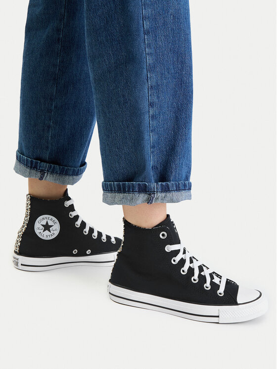 Converse Converse Sportbačiai Chuck Taylor All Star Leopard A14940C Juoda