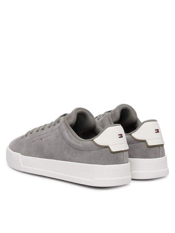 Tommy Hilfiger Tommy Hilfiger Sneakersy Th Court Core Suede FM0FM05716 Sivá
