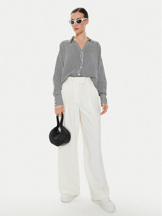 Vero Moda Vero Moda Koszula Bumpy 10311681 Czarny Oversize