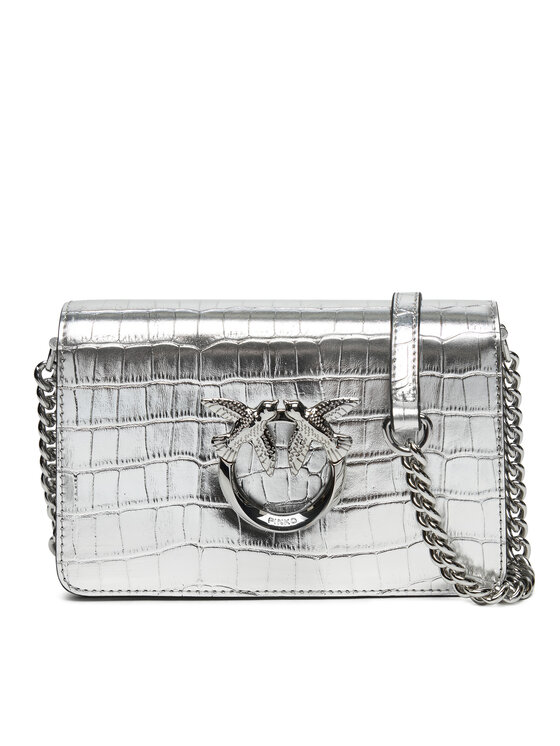 Geantă PINKO Love Click Mini AI 24-25 PLTT 100067 A1W5 Argintiu