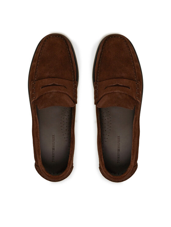 Tommy Hilfiger Tommy Hilfiger Loaferke Classic Hilfiger Suede Loafer FM0FM05363 Rjava