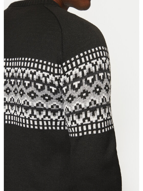 Brave Soul Brave Soul Sweter MK-517ERICKSON Czarny Regular Fit