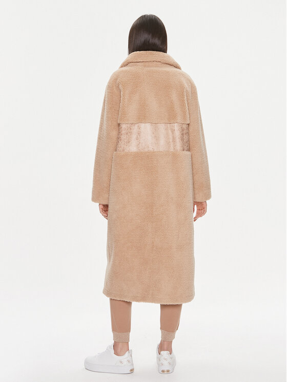 Liu Jo Sport Liu Jo Sport Cappotto in shearling TF3021 E0847 Beige Regular Fit