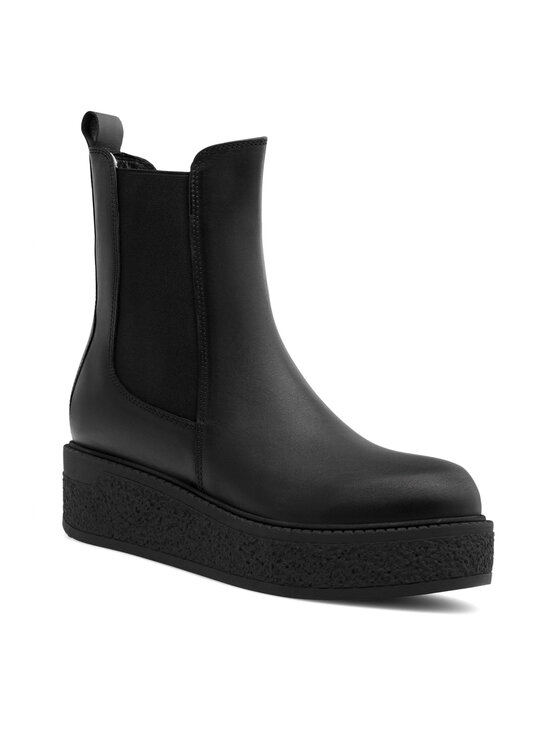 Badura Badura Klassische Stiefeletten BIBAO-0701 Schwarz