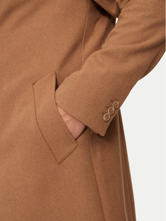 Pierre Cardin Pierre Cardin Płaszcz wełniany C4 83100.6130 Brązowy Regular Fit
