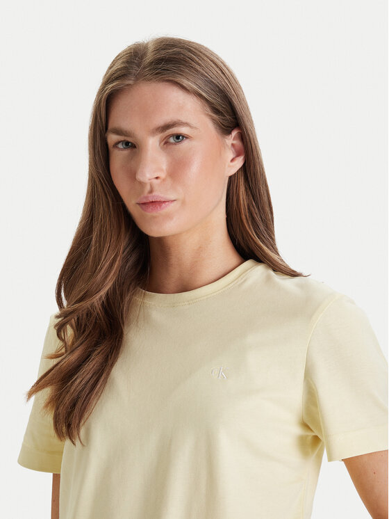 Calvin Klein Jeans Calvin Klein Jeans Majica Monogram LV047B224G Rumena Regular Fit