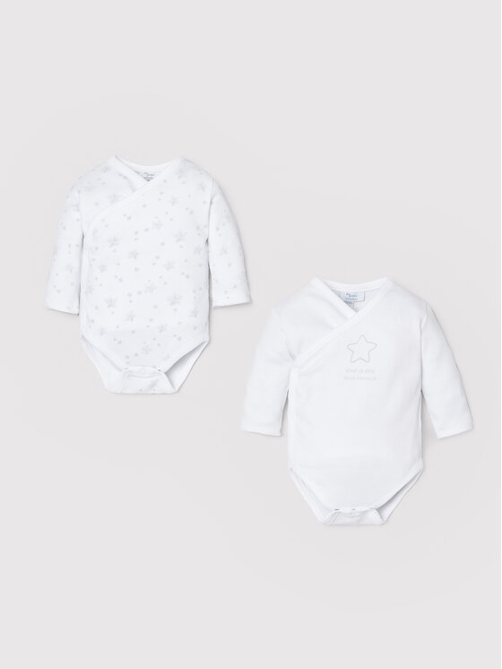 Set di 2 body da neonato 1435502 Bianco Regular