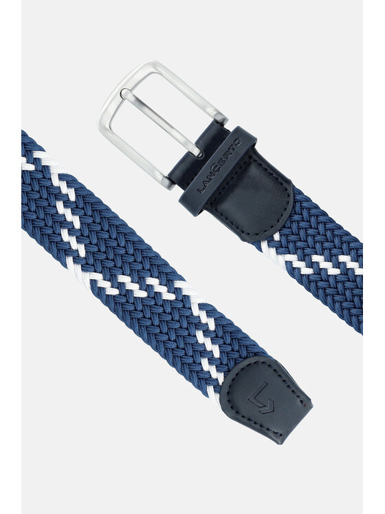 Lancerto Lancerto Pasek Męski Pleat PS090124000017 Granatowy