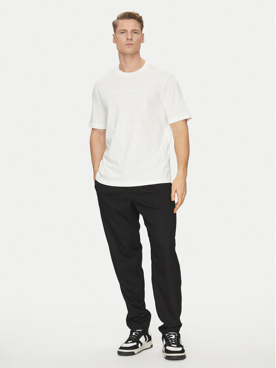Armani Exchange Armani Exchange Majica 6DZTLN ZJ9JZ 1116 Bela Regular Fit