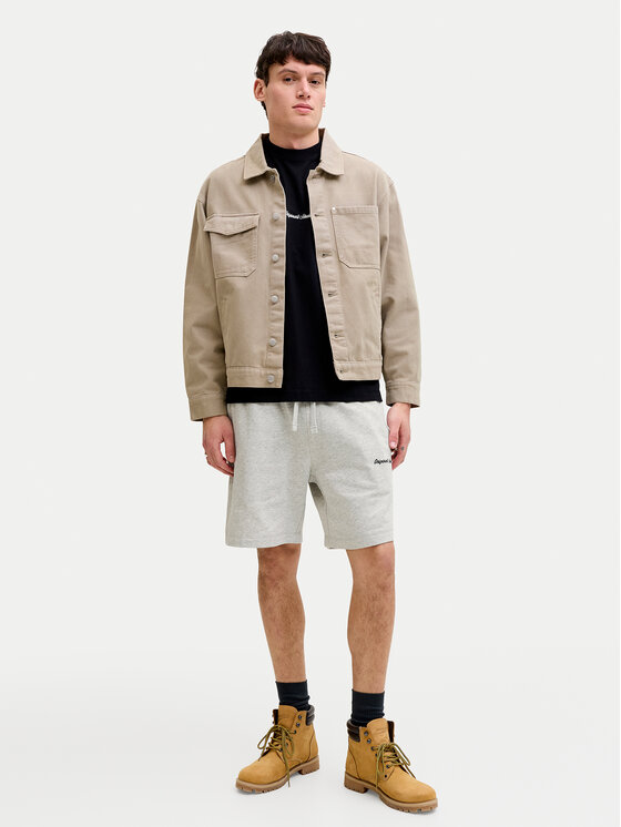 Jack & Jones Jack & Jones Pantaloni scurți sport Karl Norrebro 12292565 Écru Regular Fit