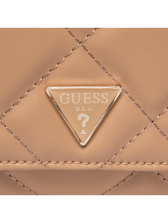 Guess Guess Дамска чанта Cessily Convertible Xbody Flap HWQG76 79210 Бежов