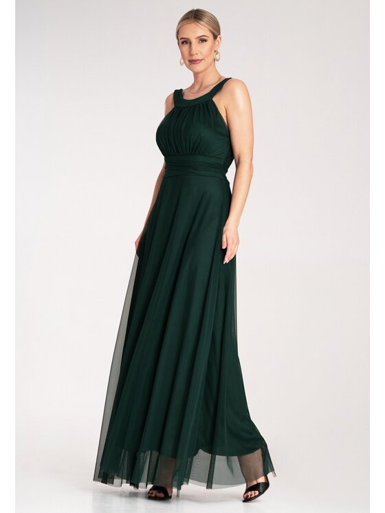 FIGL FIGL Abito da sera M1171 Verde Flared Fit