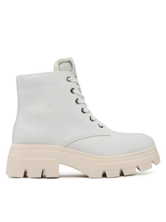 Calvin Klein Jeans Calvin Klein Jeans Scarponcini Chunky Boot Vintange Tongue YW0YW00947 Bianco